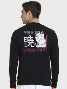 Bewakoof Pride of the Uchicha Itachi Printed Fleece Sweatshirt