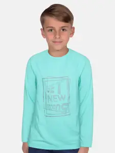 Allen Solly Junior Boys Typography Printed Pure Cotton T-shirt