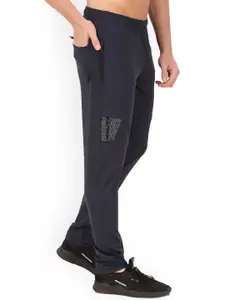 REDESIGN Men Dry-Fit Activewear Mid-Rise Stretchable Track Pants