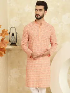 SOJANYA Ethnic Motifs Embroidered Pure Cotton Regular Kurta