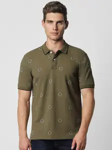Van Heusen Sport Conversational Printed Polo Collar T-shirt