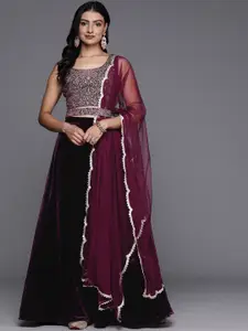 Libas Embroidered Thread Work Ready to Wear Lehenga & Blouse With Dupatta