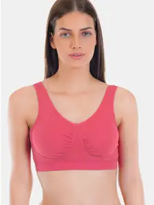 SONA Full Coverage Lightly Padded Cotton Workout Bra With All Day Comfort