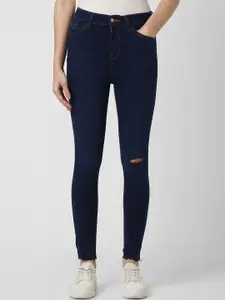 Van Heusen Woman Skinny Fit Mid-Rise Slash Knee Cotton Jeans