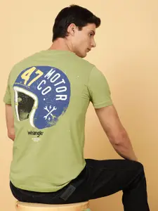 Wrangler Typography Printed Pure Cotton T-shirt