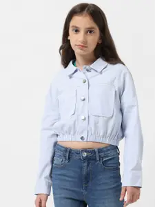 Vero Moda Girls Shirt Collar Pure Cotton Casual Shirt