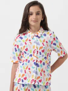 Vero Moda Girls Conversational Printed Casual Shirt