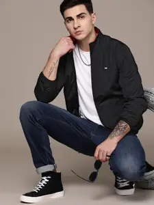 Roadster Men Solid Windcheater Sporty Jacket