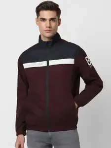 Van Heusen Sport Colourblocked Pure Cotton Sporty Jacket