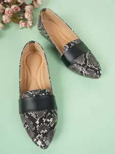Style Shoes Pointed Toe Printed Ballerinas