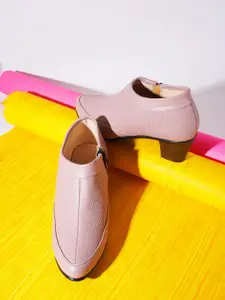 Try Me Women Mid Top Textured Block Heeled Regular Boots