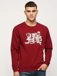Pepe Jeans Typography Printed Pure Cotton Pullover Sweatshirt