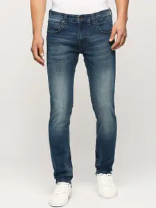 Pepe Jeans Men Tapered Fit Low-Rise Heavy Fade Clean Look Stretchable Jeans