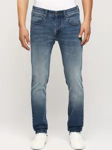 Pepe Jeans Men Tapered Fit Low-Rise Heavy Fade Clean Look Stretchable Jeans