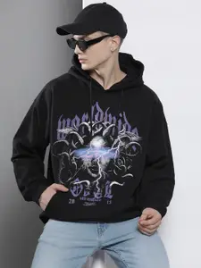 boohooMAN Oversized Medusa Printed Hooded Sweatshirt