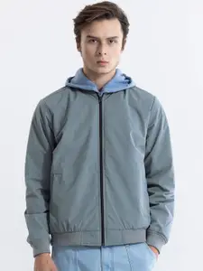 Snitch Hooded Open Front Jacket