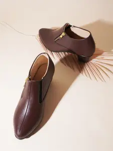 Try Me Women Heeled Mid-Top Chunky Boots