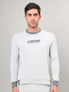 Technosport Men Grey Printed Sweatshirt