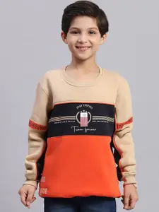 Monte Carlo Boys Typography Printed Pullover Sweatshirt