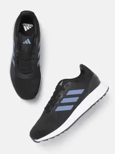 ADIDAS Men Woven Design Adistorm Running Shoes with Striped Detail