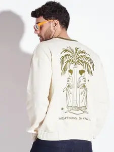 FUGAZEE Graphic Printed Pullover Cotton Sweatshirt