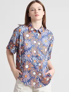 ONLY Floral Opaque Printed Casual Shirt
