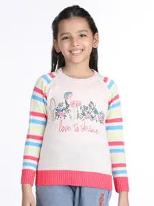 Wingsfield Girls Embroidered Pullover Sweater