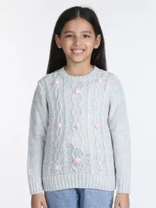 Wingsfield Girls Cable Knit Acrylic Pullover
