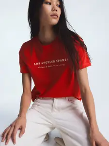 H&M Printed Pure Cotton Tshirt