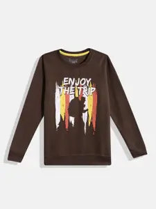 Eteenz Boys Graphic & Typography Printed Round-Neck Premium Cotton Sweatshirt