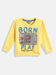 Eteenz Boys Premium Cotton Typography Printed Sweatshirt