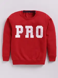 Eteenz Boys Premium Cotton Typography Printed Sweatshirt
