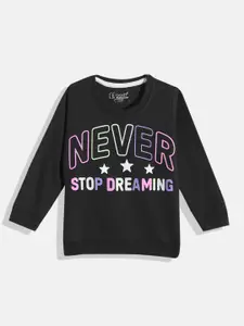 Eteenz Girls Printed Premium Cotton Sweatshirt