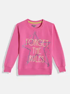 Eteenz Girls Printed Premium Cotton Sweatshirt