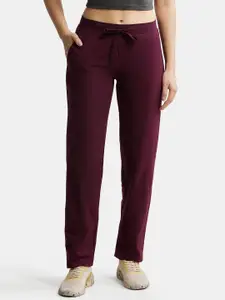 Jockey Women Mid Rise Relaxed Fit  Straight Cotton Lounge Pants
