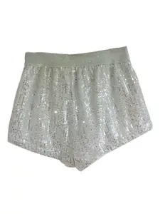 One Friday Girls Embellished Mid Rise Shorts