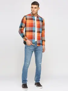 Pepe Jeans Checked Cotton Opaque Casual Shirt