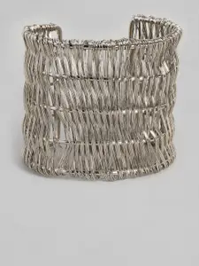 Sangria Women Silver-Plated Cuff Bracelet