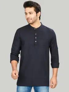 Authentics Textured Pure Cotton Short Kurta