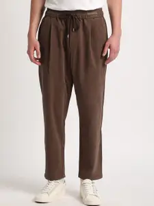 THE BEAR HOUSE Men Relaxed Loose Fit Cotton Trousers