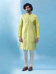 KISAH Embroidered Regular Kurta With Churidar