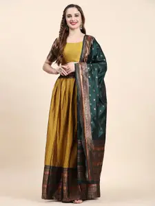 Phenav Ethnic Motifs Woven Design Zari Silk Ready to Wear Lehenga & Blouse With Dupatta
