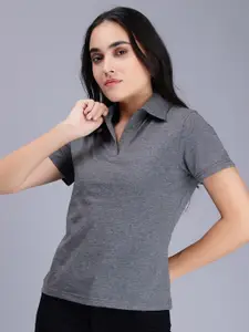 ENTELLUS Polo Collar Slim Fit Cotton T-shirt