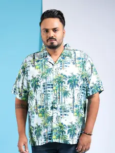 HARDSODA Tropical Printed Opaque Regular Fit Casual Shirt
