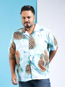 Hardsoda by The Indian Garage Co Plus Size Graphic Printed Regular Fit Opaque Casual Shirt