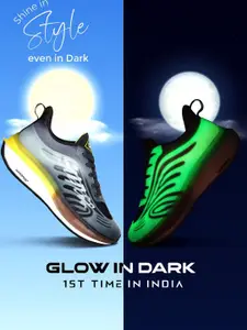 ABROS Men Wagon Glow in Dark Running Shoes