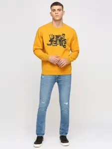 Pepe Jeans Typography Printed Cotton Pullover Sweatshirt
