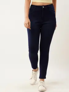 ZOLA Women Navy Blue Slim Fit Clean Look High-Rise Jeans