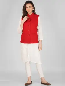 Vastraa Fusion Waistcoat Nehru Jacket