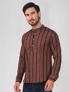 Vastraa Fusion Ethnic Motifs Printed Pure Cotton Straight Kurta